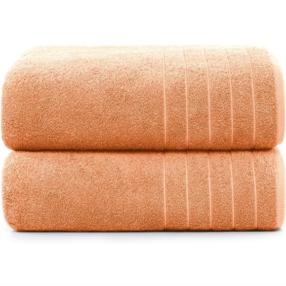 Set of Casa Platino Peach Fuzz Towels - Picture 2 of 6